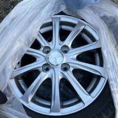 バリ山 2022年12月購入 アイスガードスタットレスタイヤホイール付き4本セット 165/70R14   使用期間3ヶ月           