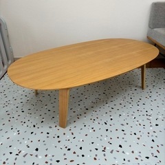無印良品 楕円形こたつテーブル ちゃぶ台 ローテーブル