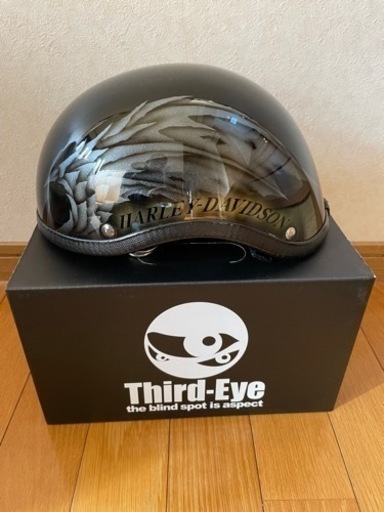 Third-Eyeカスタムペイント サードアイ ハーフヘルメット 半ヘル グリフォン