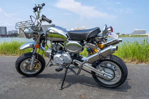 売れました　50ccバイク 走行375キロ セル・キック付き 2023年登録 絶好調 バッテリー新品 モンキー仕様