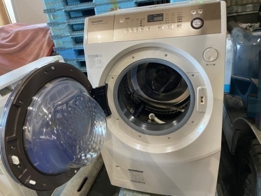 福岡市内配送設置無料 9キロ SHARP シャープ ドラム式洗濯機 ES-V600