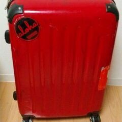 中古スーツケース　赤