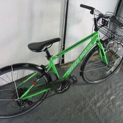 D228　★限定特価★ 中古自転車 アサヒ　OFFICE　PRESS　グリーン　430ｍｍ【700C　軽快車　7段　LEDダイナモライト 】(*^▽^*) D228 ☆限定特価☆ 中古自転車 アサヒ OFFICE PRESS グリーン 430mm