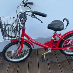 子ども用自転車　１６インチ（赤）