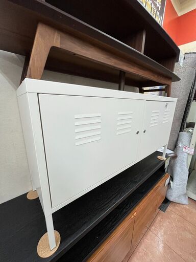 IKEA イケアPSキャビネット金属製軽量ホワイト411