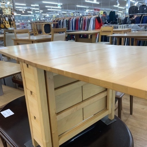 折りたたみダイニング IKEA ナチュラル