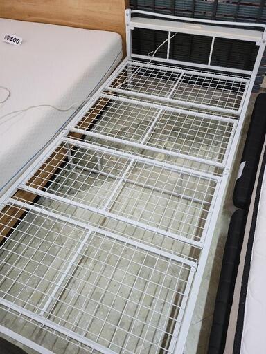 【SALE】シングルベッド　マットレス付き　中古　リサイクルショップ宮崎屋住吉店24.1.8k