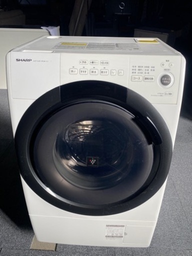 ☆シャープ　ドラム式洗濯乾燥機　ES-S7F　2021年製　プラズマクラスター　7キロ