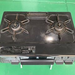 大阪⭐️エコマックス♻️「S71」LPガス用 パロマ 2口 ガスコンロ ガステーブルIC-N86BS-R 右強火力｜ 水無片面焼きグリル ホーロートップ