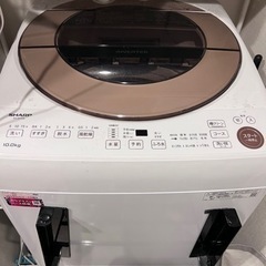 【きまりました】SHARP 洗濯機 縦型 ES-GV10E 使用...