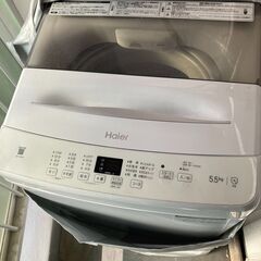 9ヶ月使用、ハイアール全自動洗濯機　JW-U55A-W