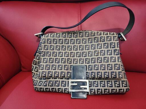 【レディース】フェンディ　FENDI　ズッキーノ柄ショルダーバッグハンドバッグ　キャンバス　26325　中古　リサイクルショップ宮崎屋住吉店24.5.13k