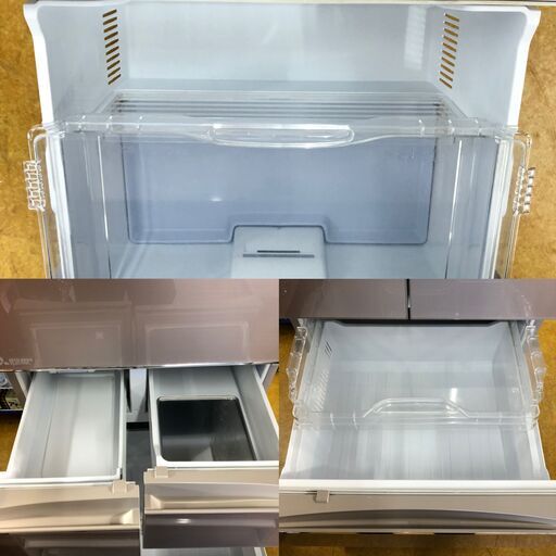 三菱 MR-B46d-F 455L 冷蔵庫 2019年製 中古品 25-1456【中古】 三菱 455L 冷凍冷蔵庫 MR-B46D-F 2019年製