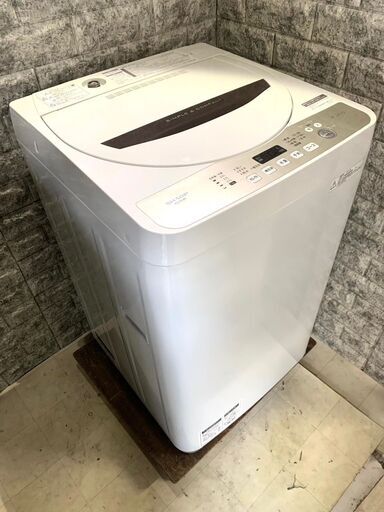 全国送料無料★3か月保障付き★洗濯機★シャープ★2018年★4.5㎏★ES-GE4B-C★S-345