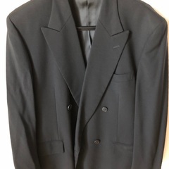 K09  高級礼装服　ダブル黒スーツ