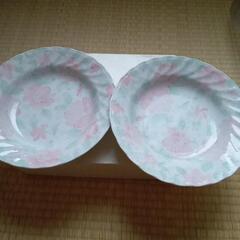 トノのカレー皿（ハニーローズ）　２枚