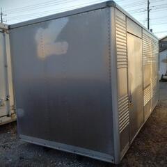 【匝瑳市】横スライド扉付き シャッター ドライコンテナ (No.Y-359) 長さ約440cm×幅204cm×高さ227cm 配送可 (株)トラストカーゴ 匝瑳コンテナ販売所 匝瑳市】横スライド扉付き シャッター ドライコンテナ (No.Y-359) 長さ