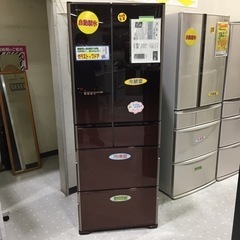 日立 555L 6ドア ガラストップドア