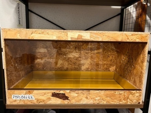 爬虫類用 木製ケージ 75×40×40