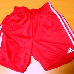【adidas】赤サッカーパンツSサイズ