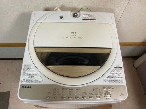 決まりました】TOSHIBA/東芝/7kg洗濯機/2019年製/AW-7G8