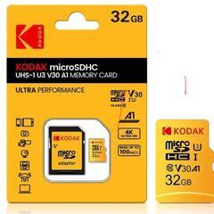 Kodak microSDカード,32GB,U3,V30 UHS...