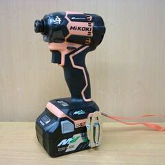 ☆未使用品 HiKOKI コードレスインパクトドライバ WH36DC コーラルストーン 充電式 マルチボルトバッテリ付き 充電器付き ハイコーキ 限定色 札幌 北20条店