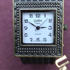 【値下げ】アンティーク　バングル腕時計　レディース/メンズ　艶消し銅色