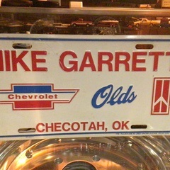 お引取り先決定　アメ車　CMプレート　MIKE GARRETT