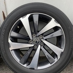 ②レクサスNX300h 後期 18インチ純正ホイールとタイヤ4本セット