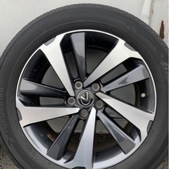 ②レクサスNX300h 後期 18インチ純正ホイールとタイヤ4本セット