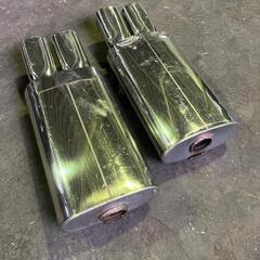 ZEES ２本出しマフラー左右セット リアピース 加工ベース