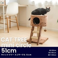 キャットツリー ミニサークル 51cm キャットタワー コンパクト