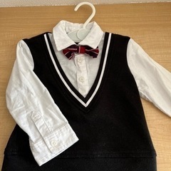 【ベビー服】入園式トップス＋新品ループタオル