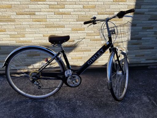 中古自転車 6段変速 27インチ LEDオートライト 軽整備済み 防犯登録対応 町田市 相模原市MM090