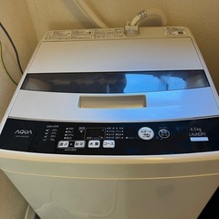 AQUA 洗濯機　４.5キロ　2016年製