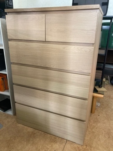 【美品】早い者勝ち‼️IKEA イケア MALM マルム チェスト 引き出し ６段  リサイクルショップ宮崎屋　佐土原店　24.1.9F