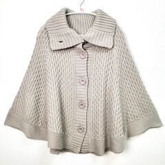 USED品 状態◎ grove ポンチョ風ニット Mサイズ アウター