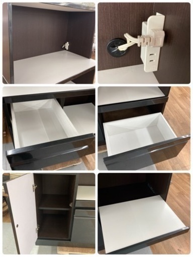 S287 ☆ 食器棚 キッチンボード モイス版付属 幅88.5cm USED 楽天市場 