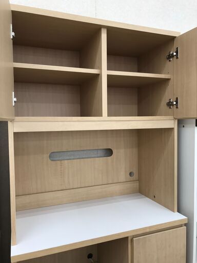 ☆ジモティ割あり☆ レンジボード ナチュラル H184×W80×D44 ☆ジモティ割あり☆ レンジボード ナチュラル H184×W80×D44