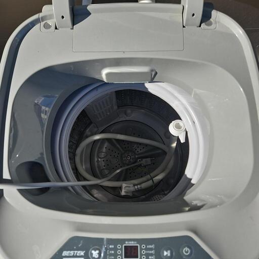 美品 BESTEK/ベステック 全自動洗濯機 標準洗濯容量3.8kg 小型 