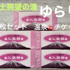富士眺望の湯 ゆらり 温泉 入泉券 チケット 5枚 セット
