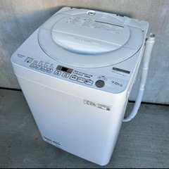 管理NO.0005 SHARP 全自動電気洗濯機 ES-KS70...
