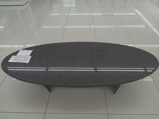 ★ジモティ割あり★  御影石テーブル ブラック H35×D70×W160 クリーニング済み HJ1856