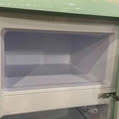 ✨🔔期間限定🔥ジモティー特別価格🔔✨人気！レトロ風冷蔵庫 オーヤマ 81L 2022年製 グリーン PRR-082D-LG 家具家電セット割引対象！