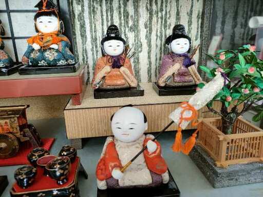 ひな人形（原米州：作） 人間国宝 初代原米州 雛人形 木目込み人形