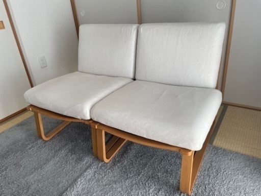 【無印良品】【状態良】2人掛けソファ（1人掛けとしても使えます）