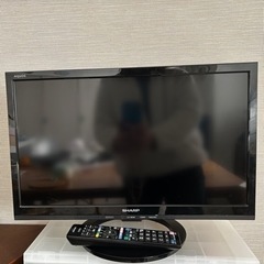 AQUOS 液晶テレビ 19V リモコン　アンテナケーブル付