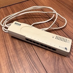 中古 I-O DATA LANケーブル用ハブ8口