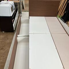 受付終了】【配送組立無料】良品 ニトリ収納ベッド（シングル 